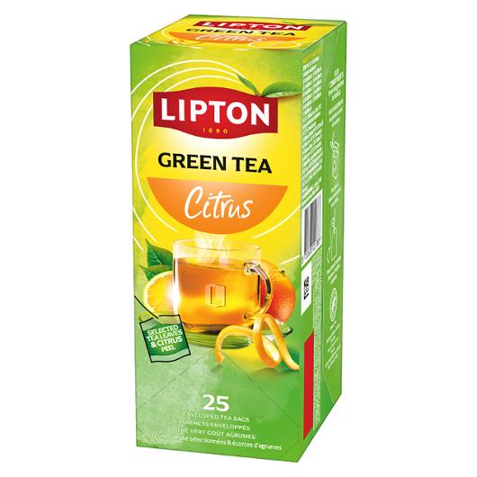 LIPTON Te grönt, citrus, 25 inslagna påsar 25/fp | Kök och servering - Kaffe och te - Te | Kontorsexperten