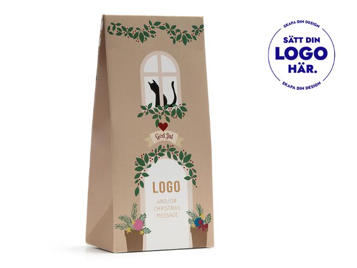 Presentpåse julkola 100g Home-egen hälsn | Profilsortiment - Julprodukter - Julprodukter | Kontorsexperten