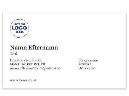 Visitkort enkelsidigt med eget tryck | Trycksaker - Trycksaker - Visitkort | Kontorsexperten