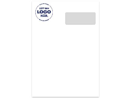 Kuvert C4 H2 Remsa med tryck 3+0 500/fp | Trycksaker - Trycksaker - Kuvert | Kontorsexperten