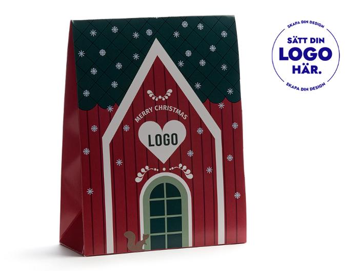 Presentpåse Mora polkatryfflar 200g | Profilsortiment - Julprodukter - Julprodukter | Kontorsexperten