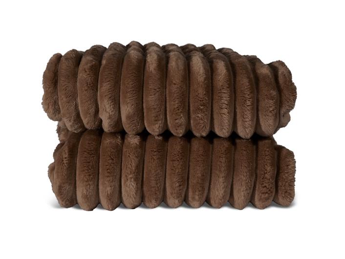 Pläd Esther brun Sagaform | Profilsortiment - Julprodukter - Julprodukter | Kontorsexperten