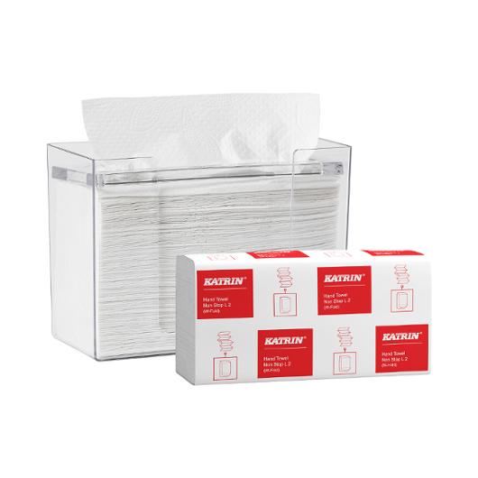 KATRIN Köp handdukar NonStop L2 W - få dispenser på köpet! | Städ och hygien - Toalettpapper och torkpapper - Pappershanddukar | Kontorsexperten