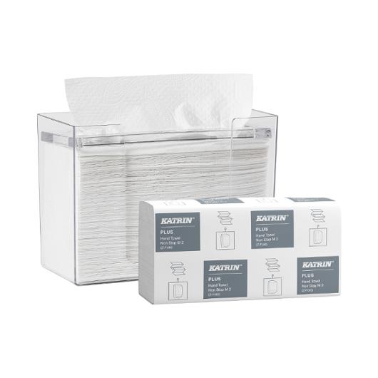KATRIN Köp handdukar Plus NonStop M2 Z - få dispenser på köpet! | Städ och hygien - Toalettpapper och torkpapper - Pappershanddukar | Kontorsexperten