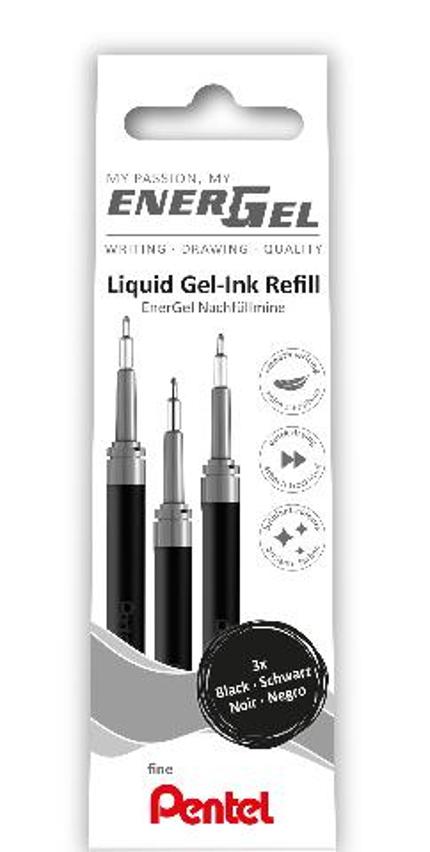 PENTEL Refill EnerGel needle svart 3/fp | Kontorsmaterial - Pennor - Pennpatroner | Kontorsexperten