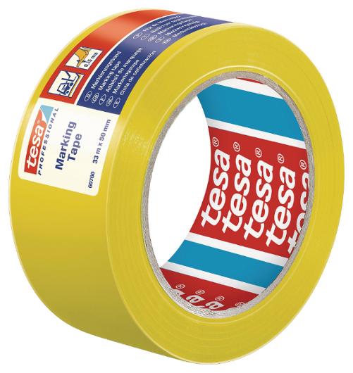 Alternativ bild 0 för Gulvtape tesa 60760 professional 50mm x 33m, gul