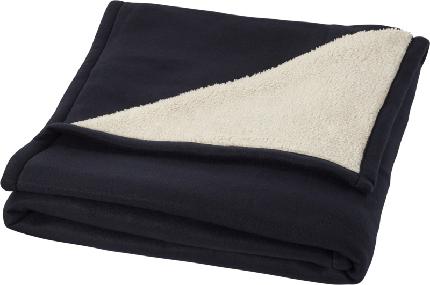 Seasons Springwood mjuk rutig filt i polarfl blå | Profilsortiment - Hem och hushåll - Plädar | Kontorsexperten