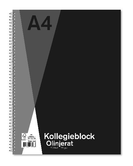 Kollegieblock SOL A4 70g 70 blad olinj. | Kontorsmaterial - Block och anteckningsböcker - Kollegieblock | Kontorsexperten