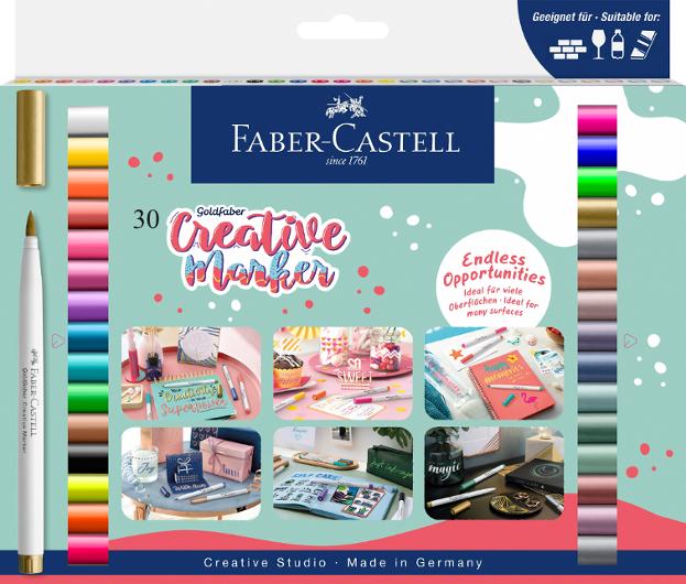 FABER-CASTELL Fiberpenna Creative 30/fp | Skola och förskola - Pennor och tillbehör - Fiberpennor - Special | Kontorsexperten