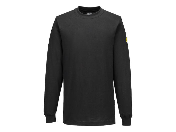 T-shirt Lä PORTWEST AS22 ESD svart XS | Arbetskläder - Arbetströjor - T-shirts | Kontorsexperten