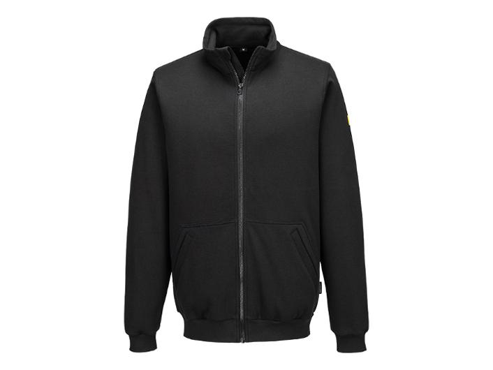 Tröja PORTWEST ESD AS25 svart 2XL | Arbetskläder - Arbetströjor - Sweatshirts och koftor | Kontorsexperten
