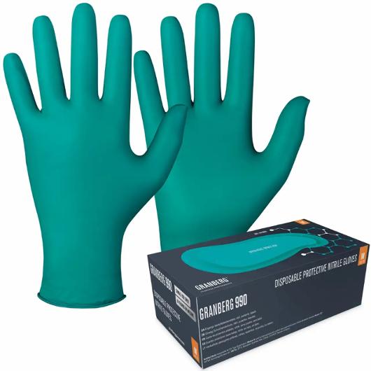 GRANBERG Nitrilhandske 990 L 100/fp | Skyddsutrustning - Engångshandskar - Nitrilhandskar | Kontorsexperten