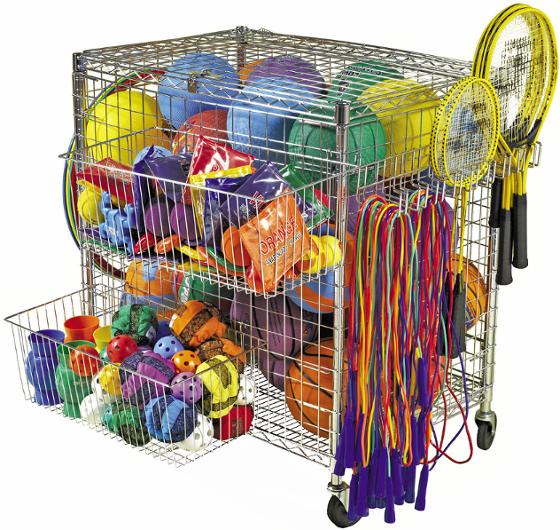 Förvaringsvagn bollvagn | Skola och förskola - Idrott, hälsa och rörelse - Förvaring, verktyg och tillbehör | Kontorsexperten