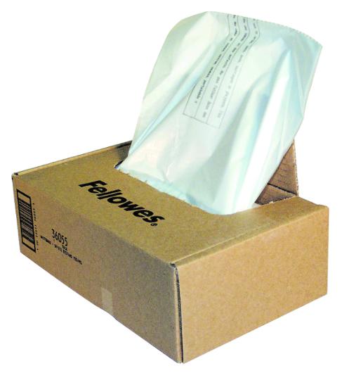 FELLOWES Påse dokumentförstörare 100-165L 50/fp | Kontorsmaskiner - Dokumentförstörare - Säckar och påsar | Kontorsexperten