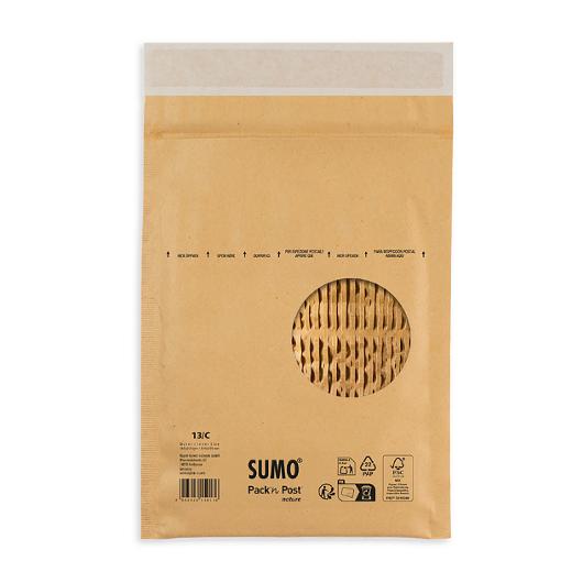 SUMO Påse vadderad 145x215mm brun 100/fp | Emballage och lagerutrustning - Kuvert och postemballage - Bubbelpåsar | Kontorsexperten