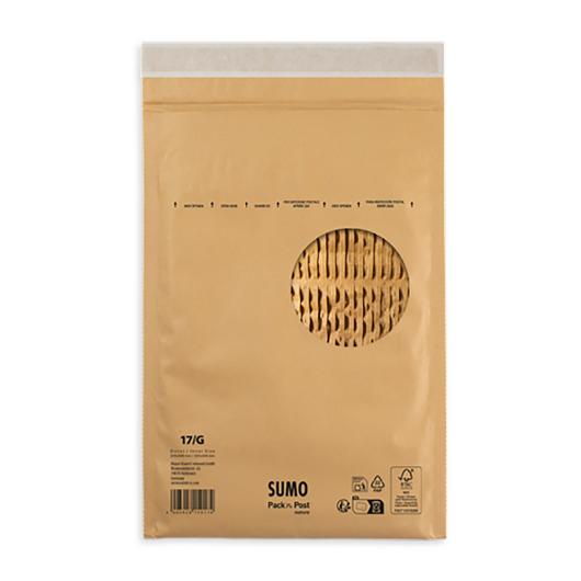 SUMO Påse vadderad 225x340mm brun 100/fp | Emballage och lagerutrustning - Kuvert och postemballage - Bubbelpåsar | Kontorsexperten