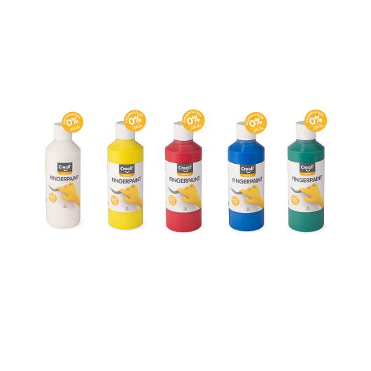 CREALL Fingerfärg 250ml gul | Skola och förskola - Målarfärg och tillbehör - Fingerfärg | Kontorsexperten