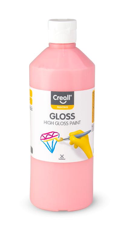 CREALL Glansfärg 500ml rosa | Skola och förskola - Målarfärg och tillbehör - Readymix | Kontorsexperten