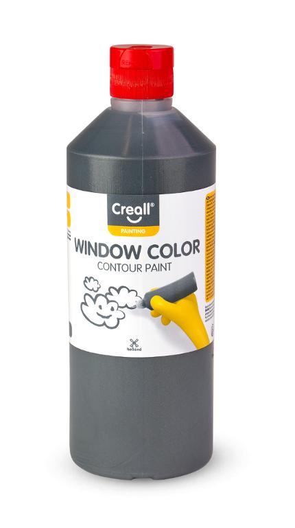 CREALL Fönsterfärg 500ml konturfärg svart | Skola och förskola - Målarfärg och tillbehör - Fönsterfärg | Kontorsexperten