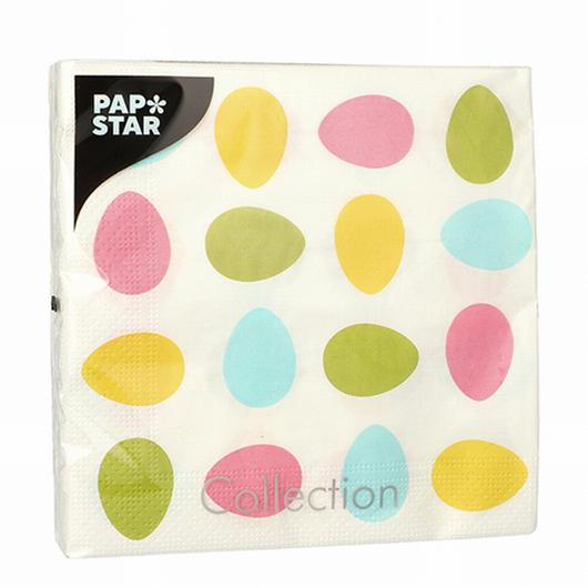 PAPSTAR Servett Ägg 3-lags 1/4 33x33cm 20/fp | Kök och servering - Servetter och dukar - Servett - 2-lagers | Kontorsexperten