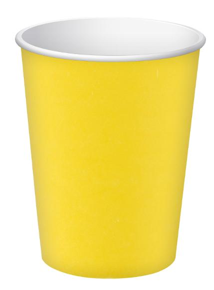 Pappersbägare PRONAPPE 20cl 15/fp gul | Kök och servering - Engångsartiklar - Pappersbägare | Kontorsexperten