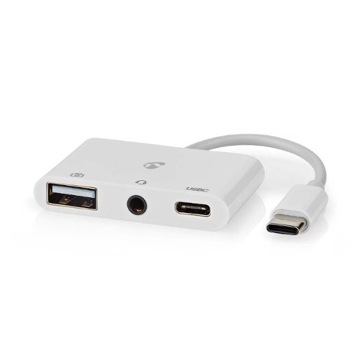 NEDIS Adapter 3-1 USB-C | Datorprodukter - Kablar och adaptrar - Adaptrar - Övriga | Kontorsexperten
