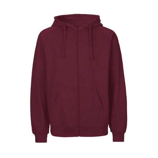 NEUTRAL® Hoodie zip O63301 vinröd 2XL | Arbetskläder - Arbetströjor - Hoodies och luvtröjor | Kontorsexperten