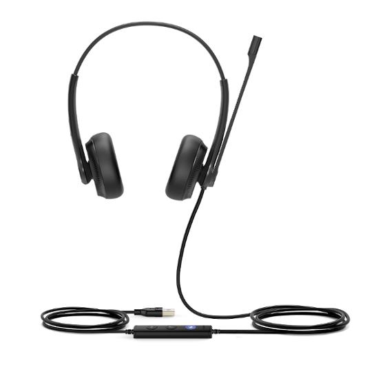 YEALINK Headset UH34 Dual Teams | Kontorsmaskiner - Headset och telefoner - Headset - Sladd | Kontorsexperten