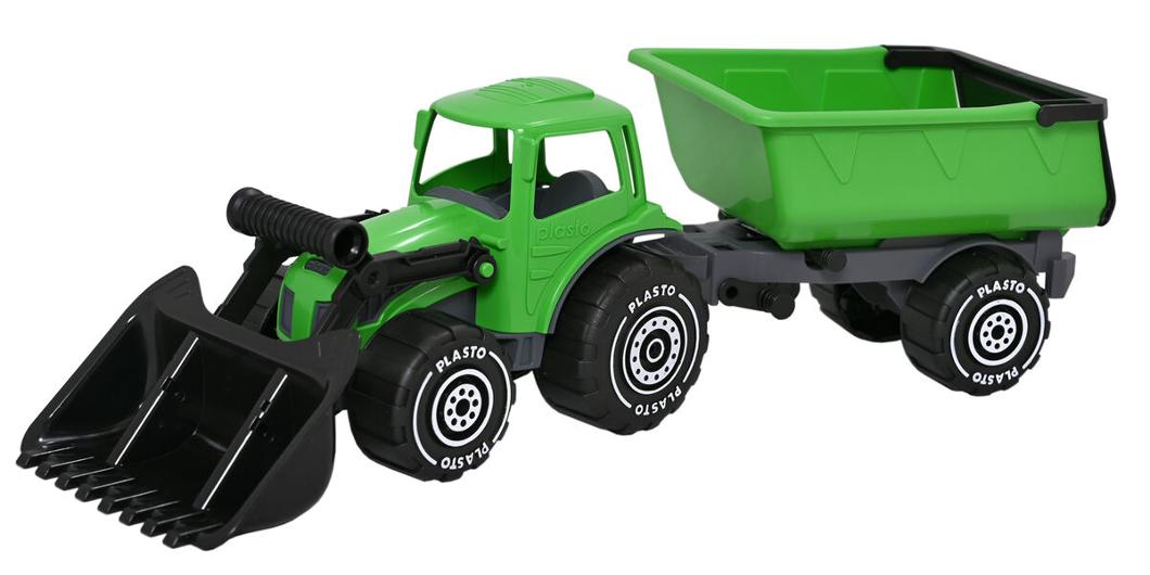 Traktor med frontlastare 56cm | Skola och förskola - Lekmaterial - Leksaksbilar | Kontorsexperten