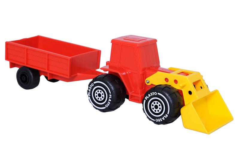 Traktor med släp 33cm | Skola och förskola - Lekmaterial - Leksaksbilar | Kontorsexperten