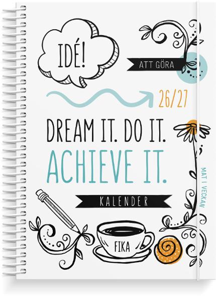 BURDE Kalender Doodle A5 26/27 | Almanackor och kalendrar - Lärar och Elevkalendrar - Elevkalendrar | Kontorsexperten