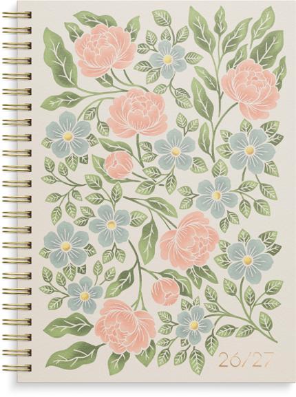 BURDE Kalender Study Story A5 blomma 26/27 | Almanackor och kalendrar - Lärar och Elevkalendrar - Elevkalendrar | Kontorsexperten