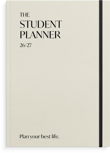 BURDE Student Planner beige 26/27 | Almanackor och kalendrar - Lärar och Elevkalendrar - Elevkalendrar | Kontorsexperten