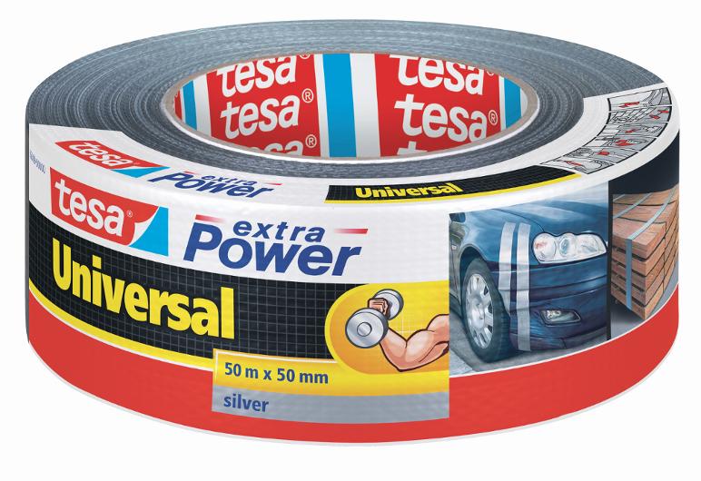 TESA Vävtejp Extra Power 50mmx50m silver | Emballage och lagerutrustning - Packtejper - Väv- och Silvertejp | Kontorsexperten