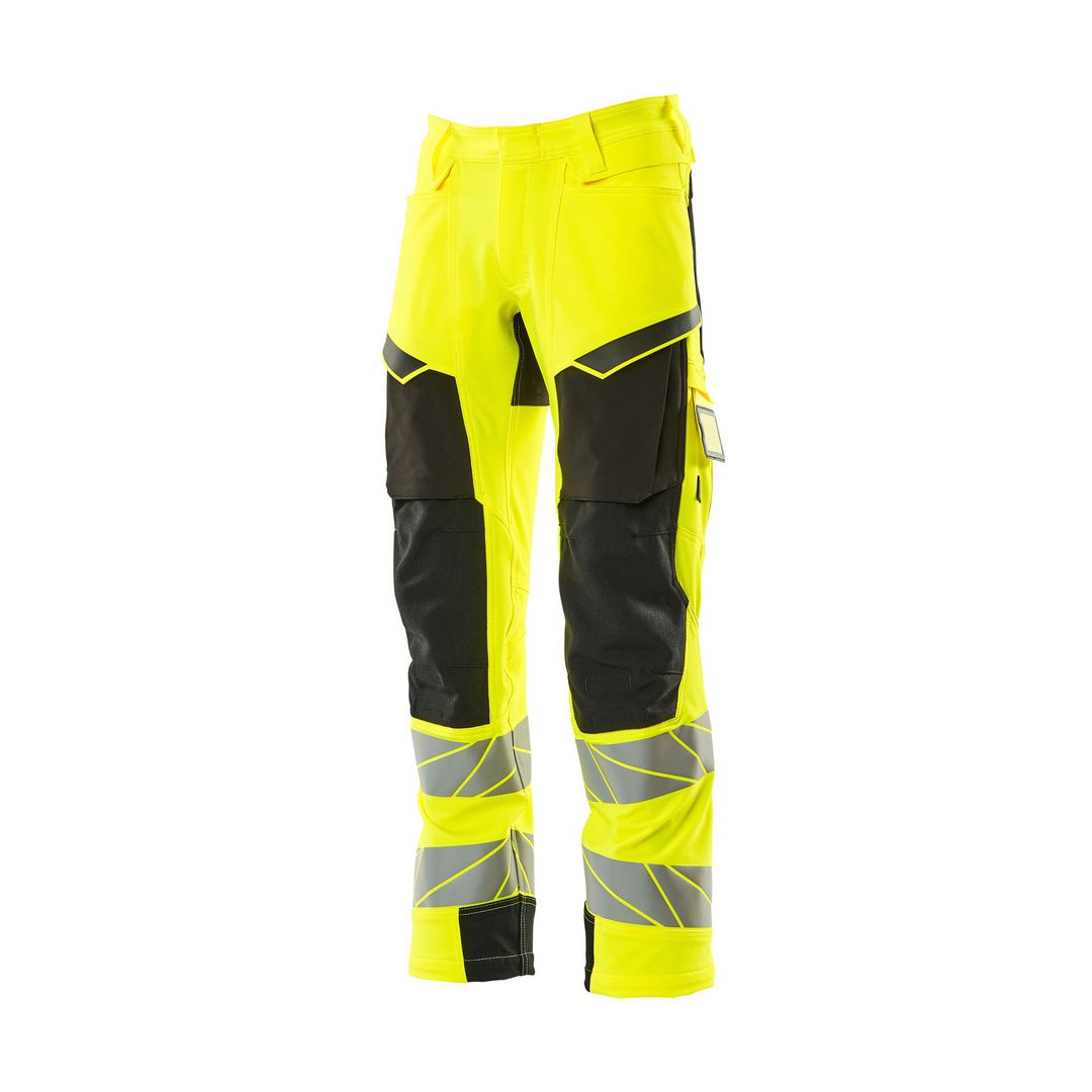 MASCOT Varselbyxor kl 2 stretch gu/sv 82c52 | Arbetskläder - Varselkläder - Varselbyxor | Kontorsexperten