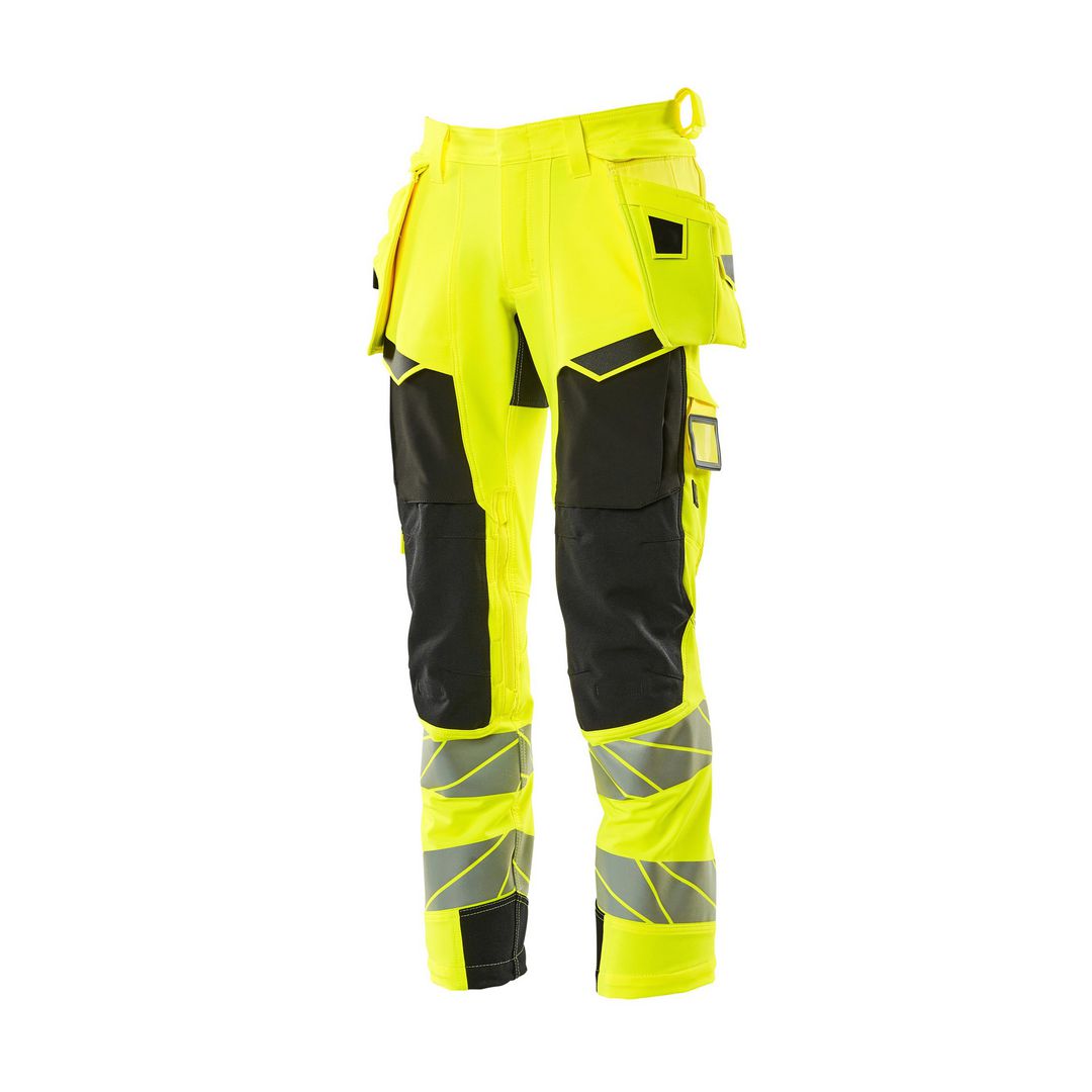 MASCOT Varselbyx hantv stretch kl 2 gu/sv 90c62 | Arbetskläder - Varselkläder - Varselbyxor | Kontorsexperten