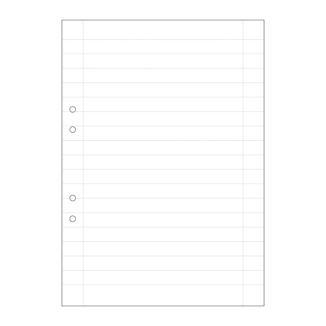 Lösblad A4, vitt 70g hålat papper, linjerat 14,5mm 500/fp | Skola och förskola - Förbrukning skola häften - Lösblad och arbetsblad | Kontorsexperten