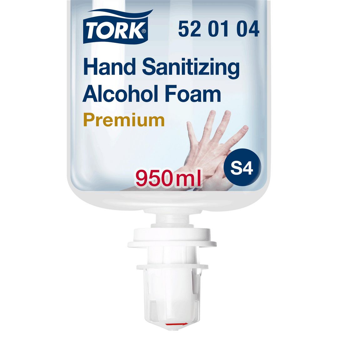 TORK Handdesinfektion Alkoholskum S4 | Städ och hygien - Tvål och hygien - Hygiensystem - Tork | Kontorsexperten