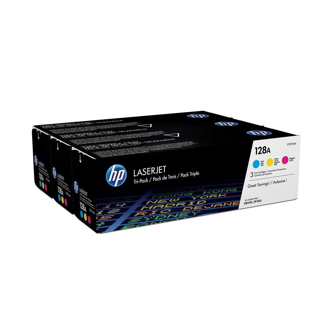 HP Toner CF371AM 128A 3,9K c/m/y 3/fp | Toner och bläck - Tonerkassetter - Toner HP | Kontorsexperten