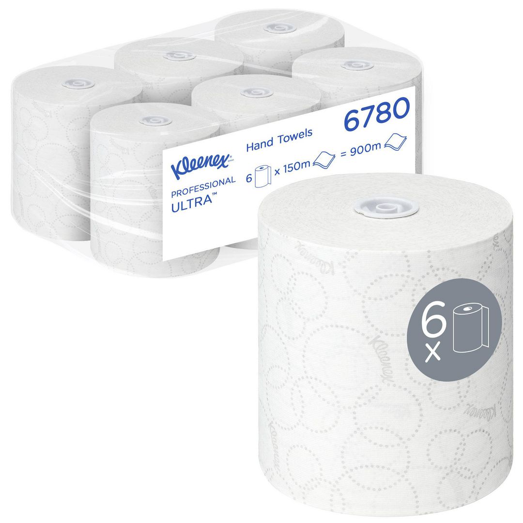 KLEENEX Pappershandduk Ultra Paper Towels vit 6/fp | Städ och hygien - Toalettpapper och torkpapper - System - Kimberly Clark | Kontorsexperten