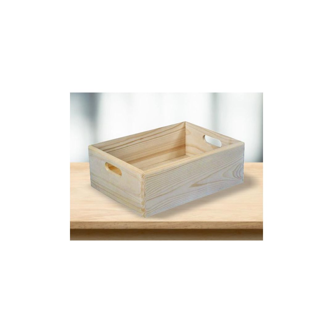 Trälåda 40x14x30 cm | Skolmöbler och inredning - Förvaringsmöbler - Backar, boxar och korgar | Kontorsexperten