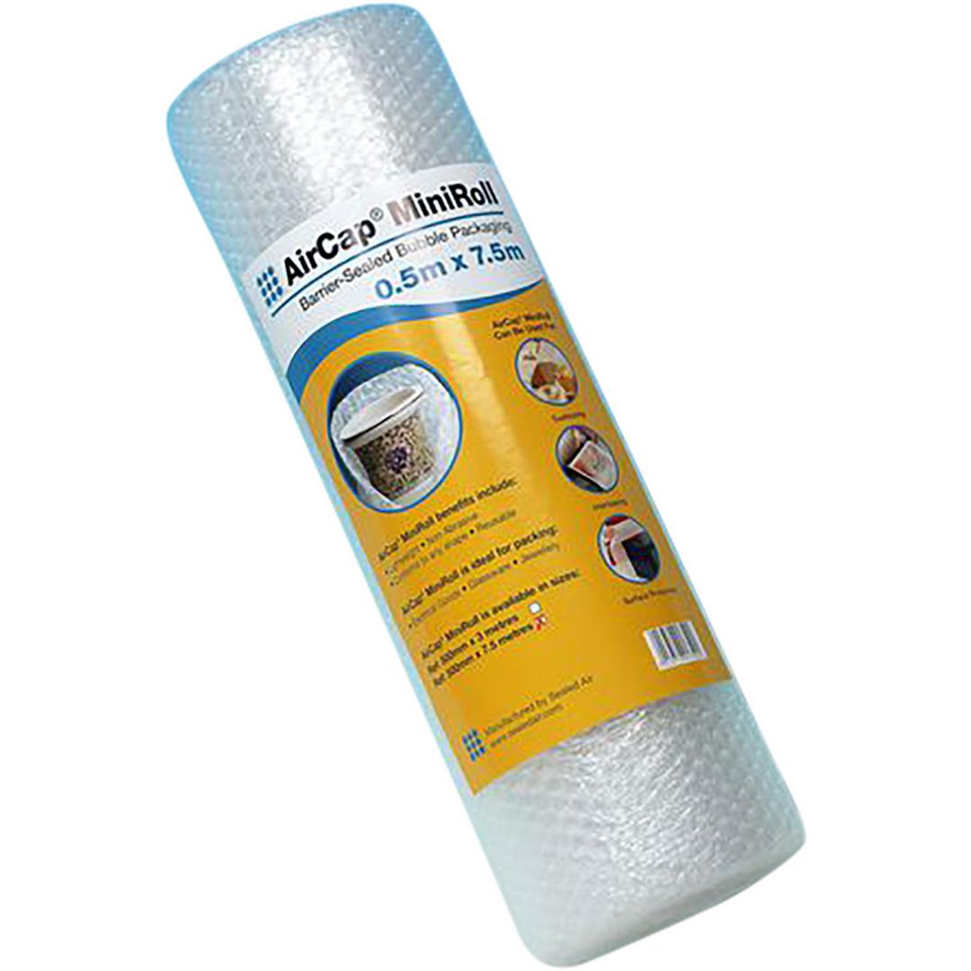 AIRCAP Bubbelplast 50cmx7,5m | Emballage och lagerutrustning - Stötdämpande - Bubbelplast | Kontorsexperten