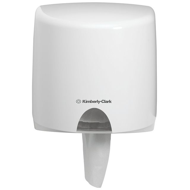 AQUARIUS Dispenser centrummatad rulle, plast, vit | Städ och hygien - Toalettpapper och torkpapper - System - Kimberly Clark | Kontorsexperten