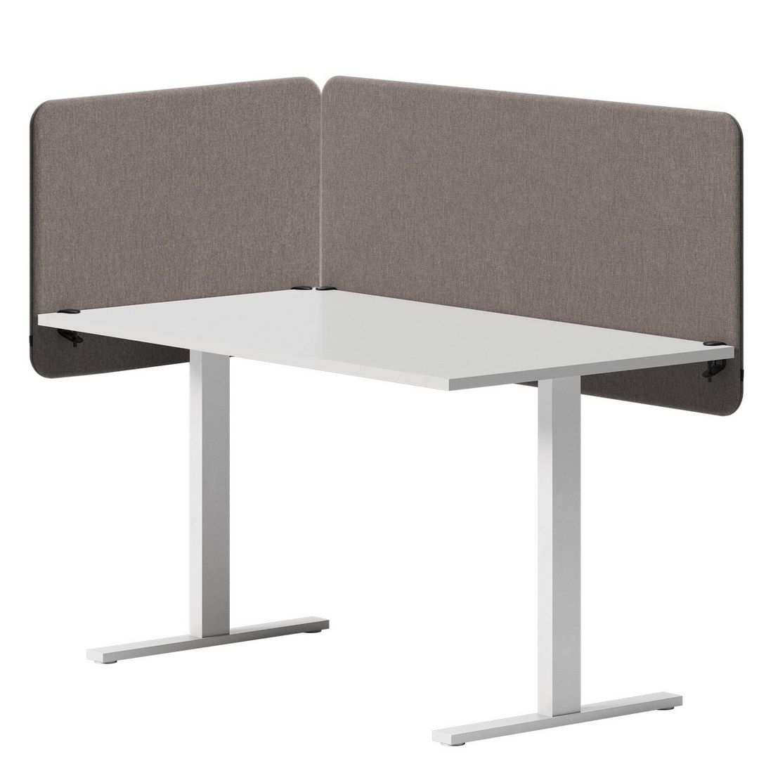 Bordsskärm beslagspk. 2st nedh.skärmar | Kontorsmöbler och inredning - Skärmar - Bordsskärmar | Kontorsexperten