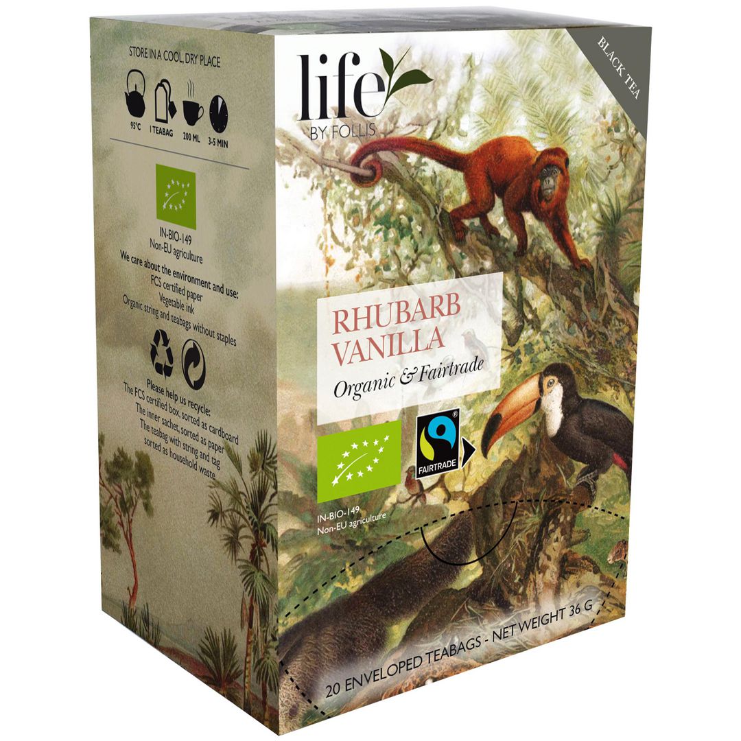 LIFE BY FOLLIS Te Rabarber vanilj 20/fp | Kök och servering - Kaffe och te - Te | Kontorsexperten