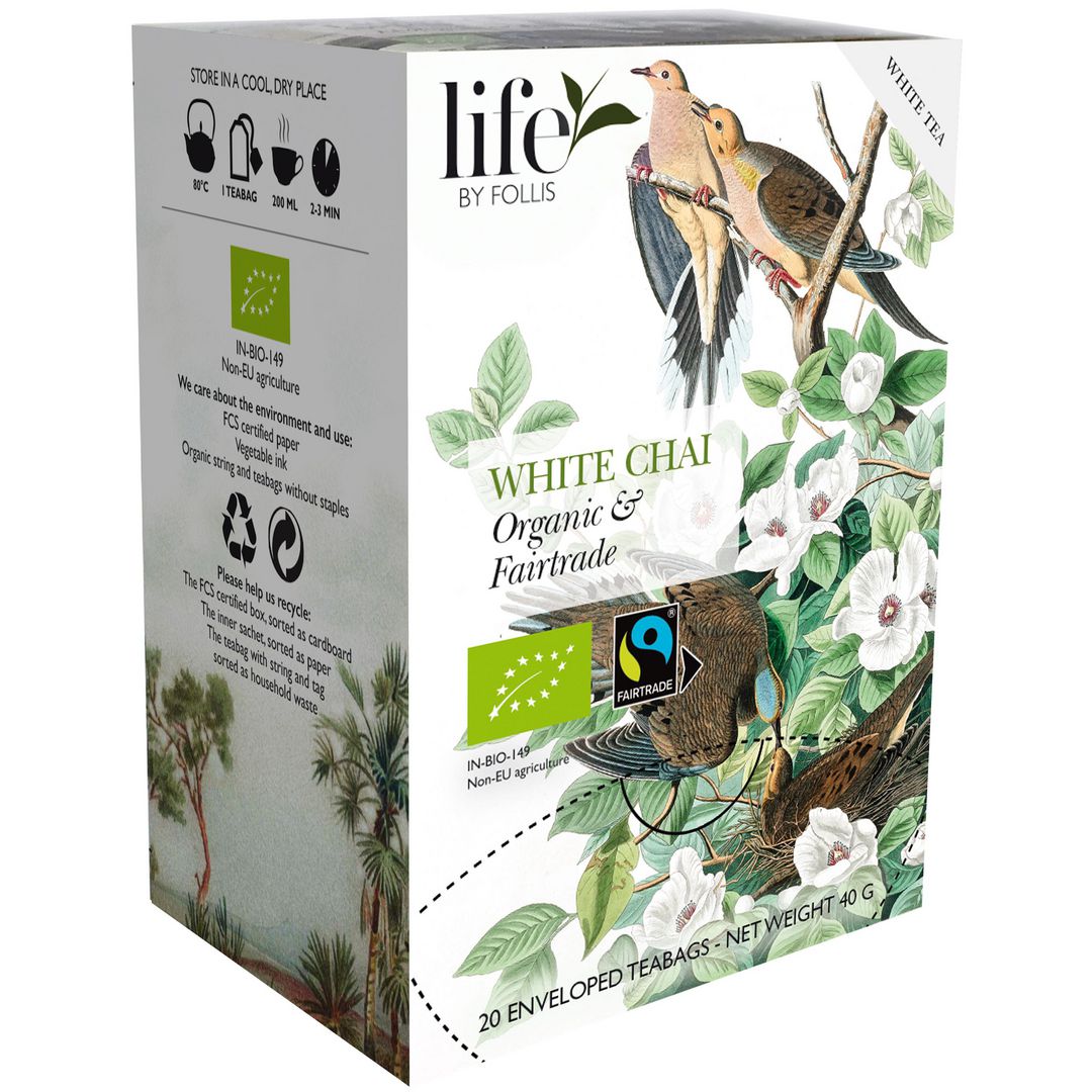 LIFE BY FOLLIS Te Vitt chai 20/fp | Kök och servering - Kaffe och te - Te | Kontorsexperten