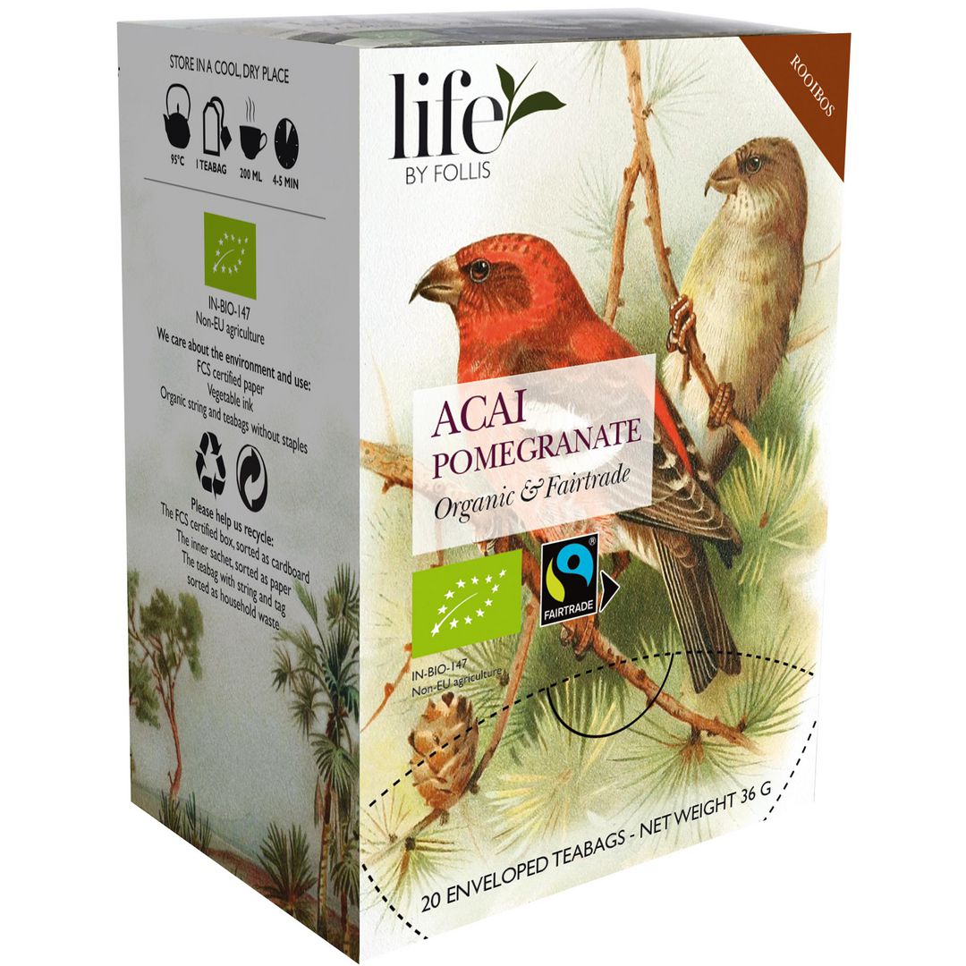 LIFE BY FOLLIS Te Acai granatäpple 20/fp | Kök och servering - Kaffe och te - Te | Kontorsexperten