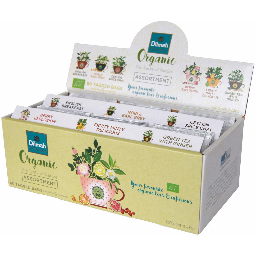 DILMAH Te Sortimentslåda 6 smaker 60/fp | Kök och servering - Kaffe och te - Te | Kontorsexperten