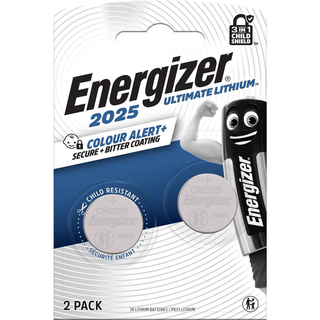 ENERGIZER Batteri Ultimate CR2025 2/fp | Kontorsmaskiner - Batterier - Knappcellsbatterier | Kontorsexperten