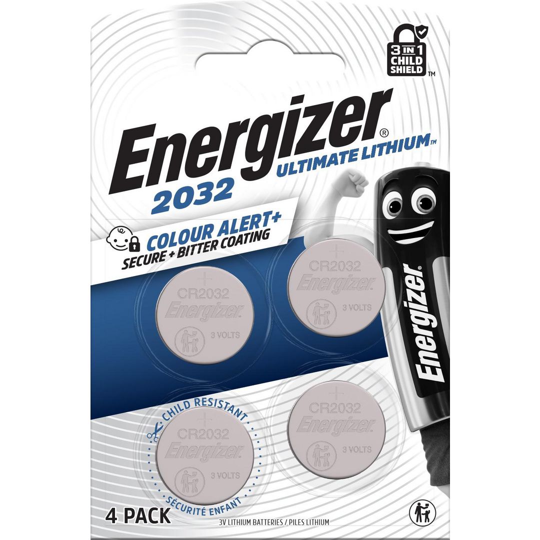 ENERGIZER Batteri Ultimate CR2032 4/fp | Kontorsmaskiner - Batterier - Knappcellsbatterier | Kontorsexperten